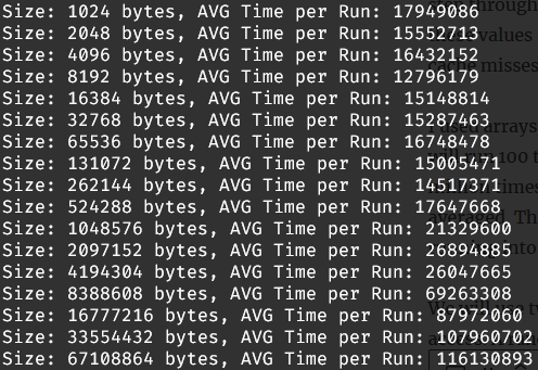 Side-Channel Attack output